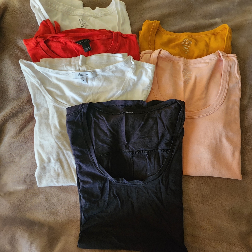 lululemon athletica Short Sleeve Tees - Black, White, Red, Yellow, Pink